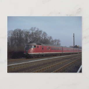 Germany, GFR (BB) diesel railcar set, 1977 Postcard