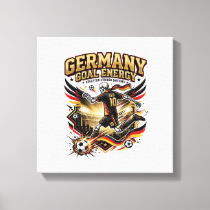 Germany Goal Energy Skeleton Striker Nations Bold  Canvas Print