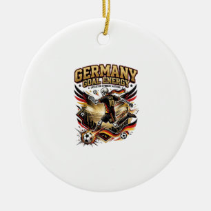Germany Goal Energy Skeleton Striker Nations Bold Ceramic Tree Decoration