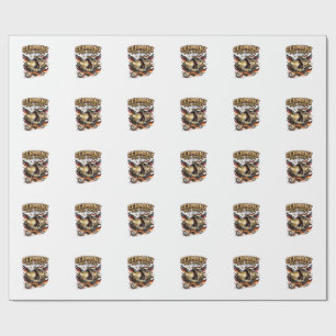 Germany Goal Energy Skeleton Striker Nations Bold  Wrapping Paper