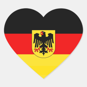 GERMANY HEART STICKER