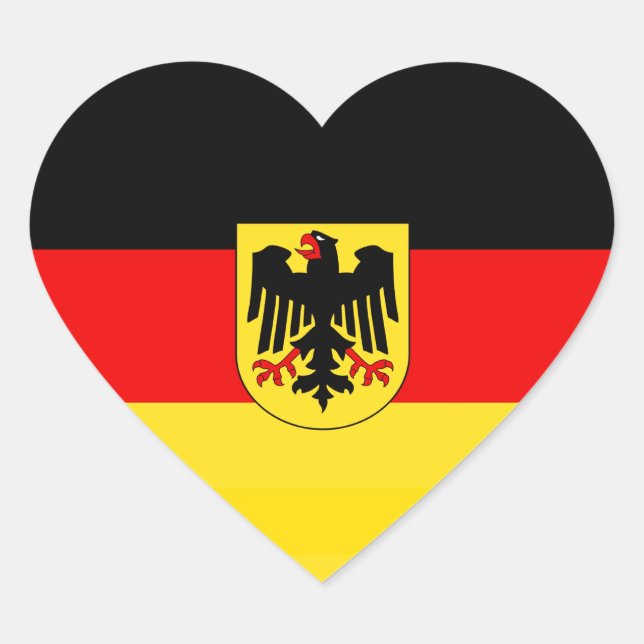 GERMANY HEART STICKER (Front)
