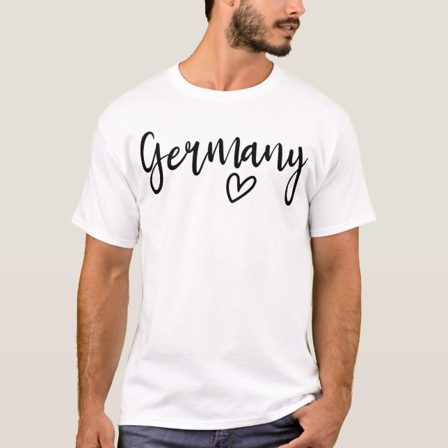 Germany Heart Women's Love Germany T-Shirt (Front)