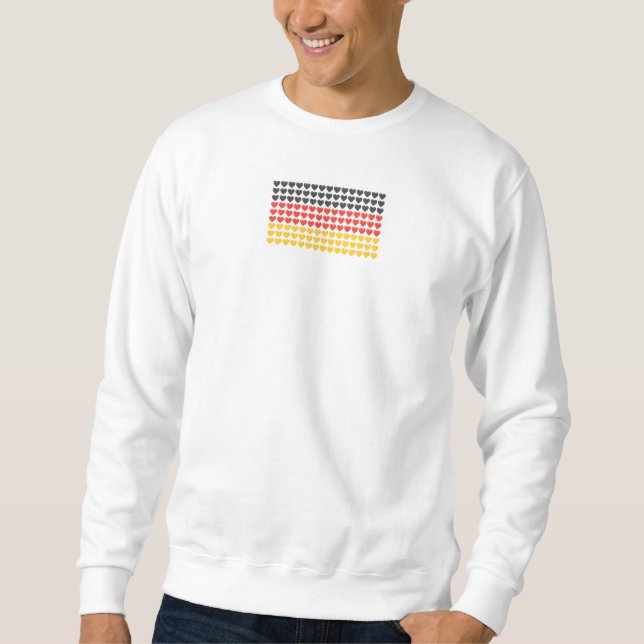 Germany HEARTS FLAG Sweatshirt (Front)