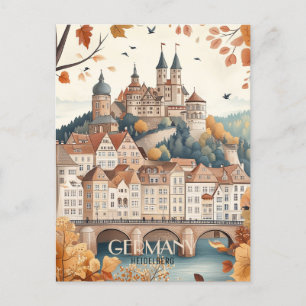 Germany Heidelberg Travel Postcard