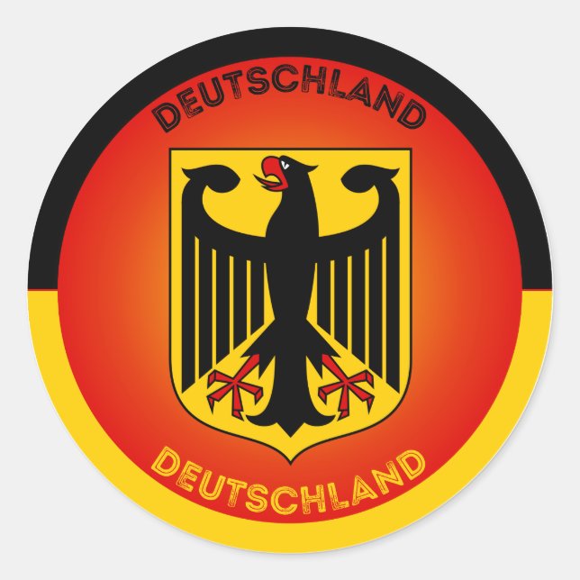 Germany Heritage Emblem Classic Round Sticker (Front)