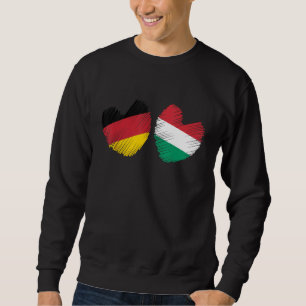 Germany Hungary Heart German Flag Hungarian Flag H Sweatshirt