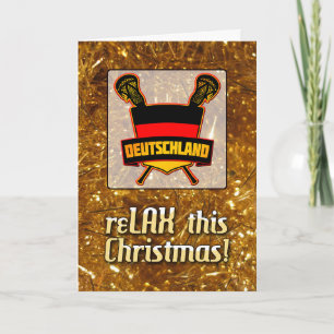 Germany Lacrosse Shield Christmas Card