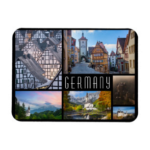 Germany landscapes collage travel photo magnet