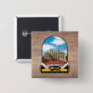 Germany Ludwigsburg Vintage souvenir 15 Cm Square Badge