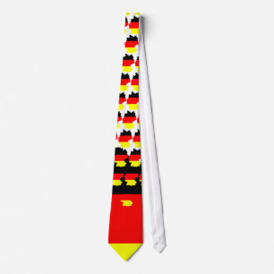 Germany map and flag - Tie