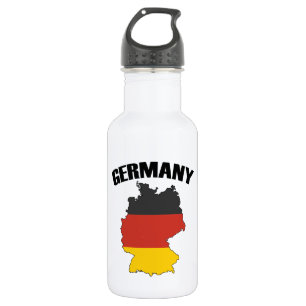 Germany Map - German Flag - Deutschland Travel 532 Ml Water Bottle