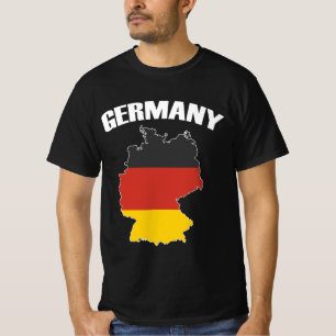 Germany Map - German Flag - Deutschland Travel T-Shirt