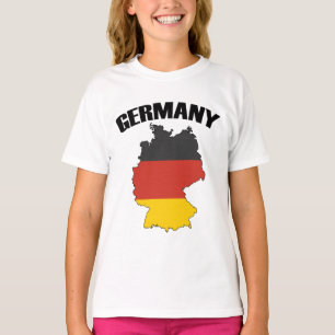 Germany Map - German Flag - Deutschland Travel T-Shirt