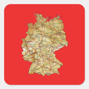 Germany Map Sticker