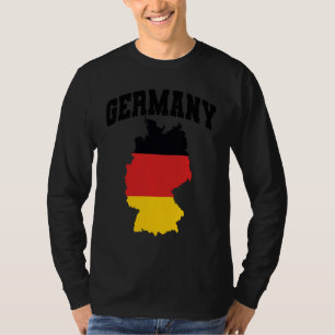 Germany Map with Flag T-Shirt