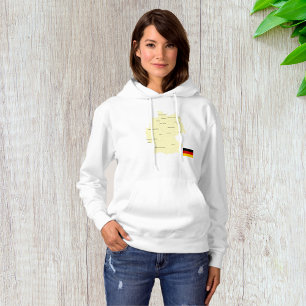 Germany Map with States and Capitals Hoodie