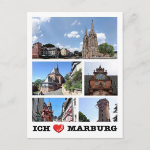 Germany - Marburg - I Love - Postcard