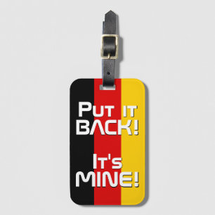 Germany National Flag Funny Patriotic Luggage Tag