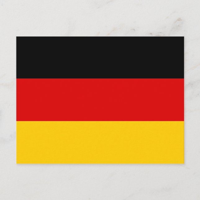 Germany National World Flag Postcard (Front)
