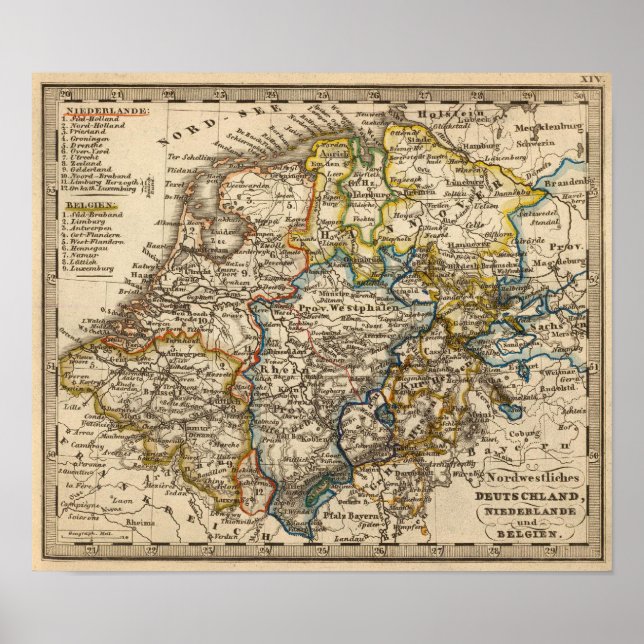 Germany, Netherlands, and Belgium Poster (Front)