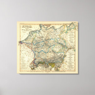 Germany Netherlands Belgium Canvas Print