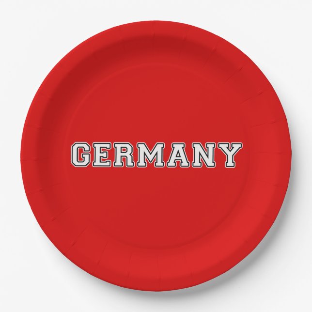 Germany Paper Plate (Front)
