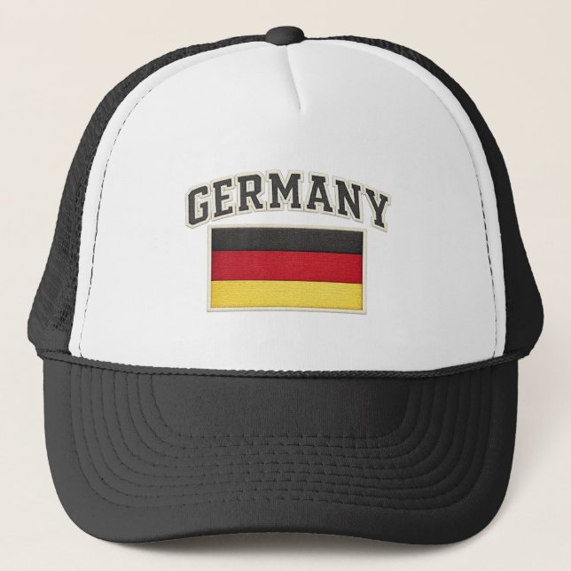 Germany Patriotic Flag Embroidered Hat (Front)