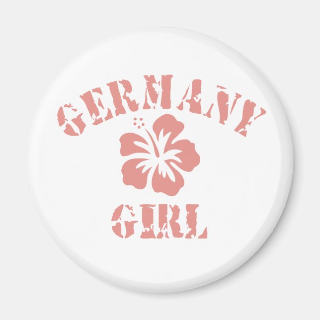 Germany Pink Girl Magnet (Front)
