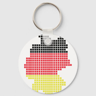 germany pixel flag key ring