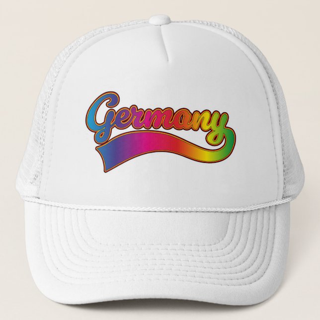 Germany Rainbow logo Trucker Hat (Front)