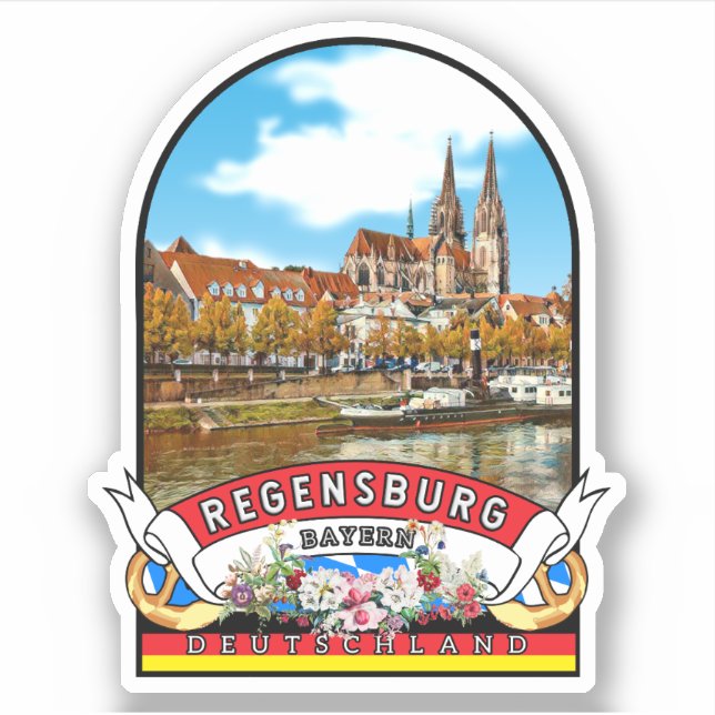 Germany Regensburg Vintage souvenir (Front)