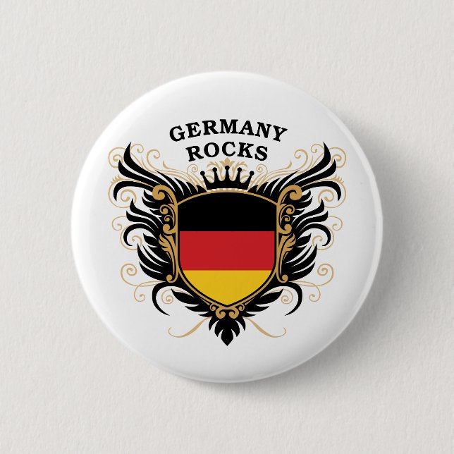 Germany Rocks 6 Cm Round Badge (Front)