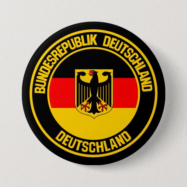 Germany Round Emblem 7.5 Cm Round Badge (Front)