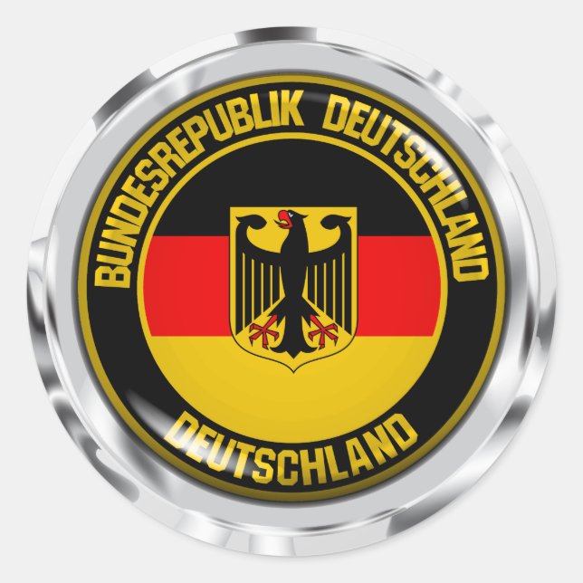 Germany Round Emblem Classic Round Sticker (Front)