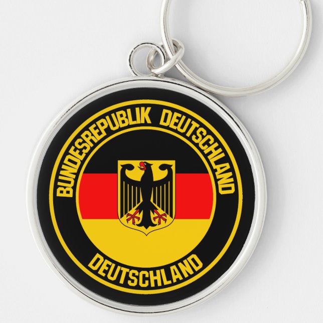 Germany Round Emblem Key Ring (Front)
