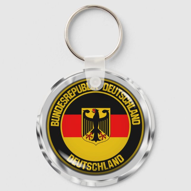 Germany Round Emblem Key Ring (Front)