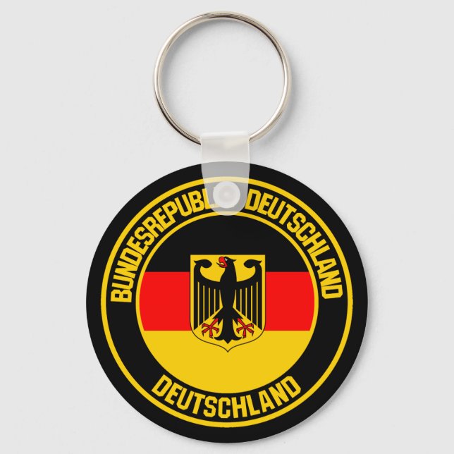 Germany Round Emblem Key Ring (Front)