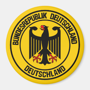 Germany Round Emblem Magnet
