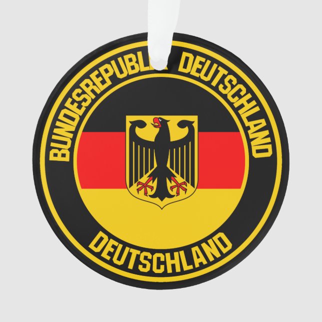 Germany Round Emblem Ornament (Front)