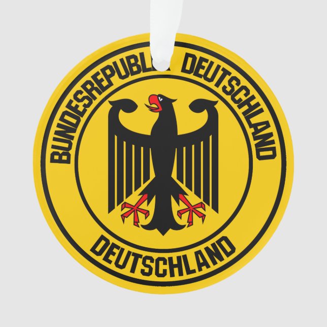 Germany Round Emblem Ornament (Front)