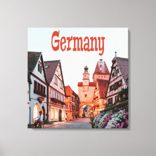Germany Row Houses Canvas Print
