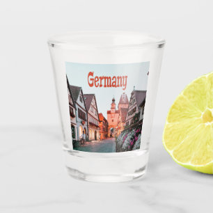 Germany Row Houses Shot Glass
