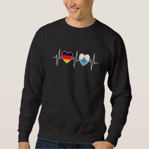Germany San Marino Flags Flag Flags Sweatshirt