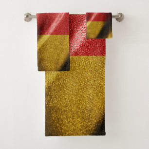 Germany silk flag bath towel set