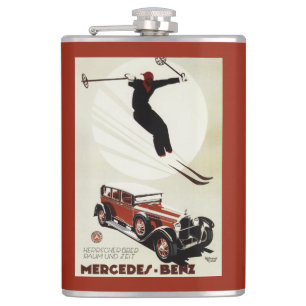 Germany - Skier Jumping Hip Flask