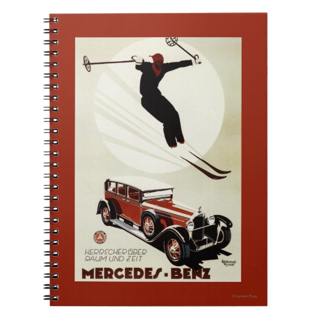Germany - Skier Jumping Spiral Notebook (Front)