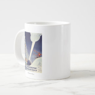 Germany - Skiing in the Black Forest Large Coffee Mug