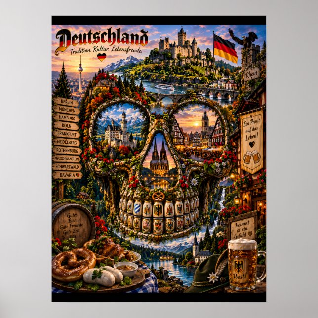 Germany Skull Art Print | State of Mind (Front)