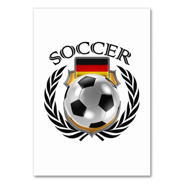 Germany Soccer 2016 Fan Gear Table Number (Back)